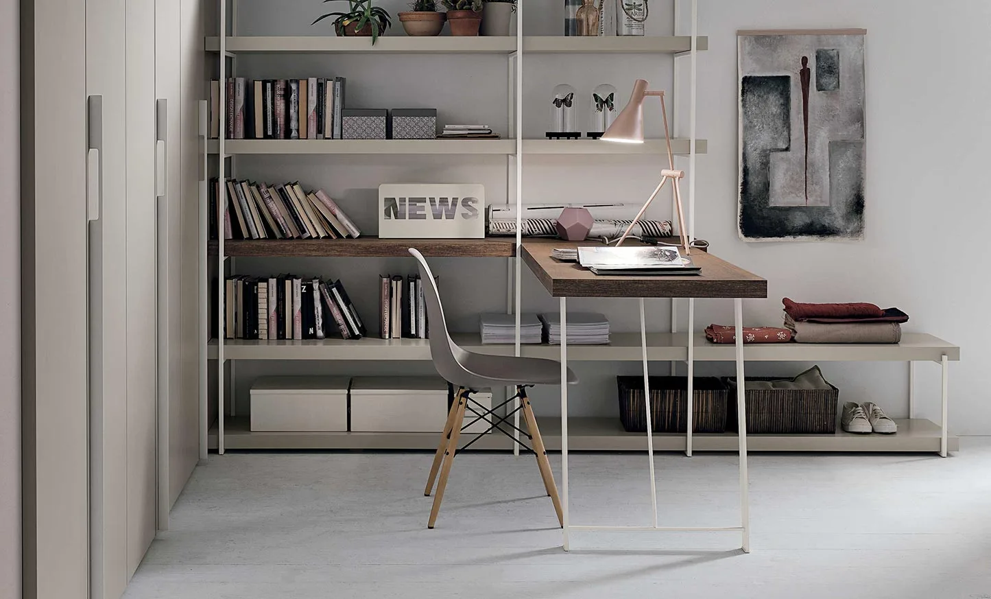 Habitación juvenil con arcón elevable