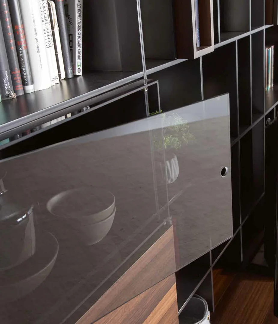 Salón con Librería modular