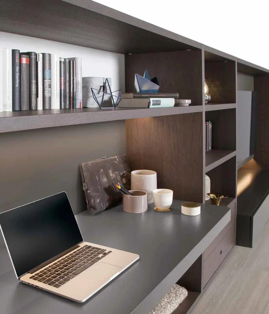 Salón con Home Office